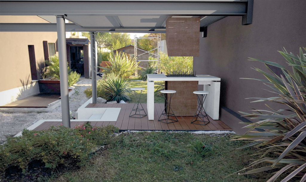 emfaStudio - progetto cucina per esterni