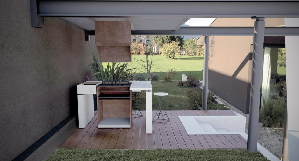 emfaStudio - progetto cucina per esterni